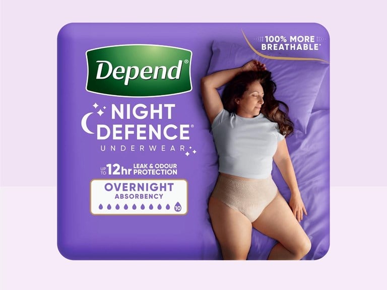 Depend® Night Defence Underwear for Women Large - Carton: 3 Packs