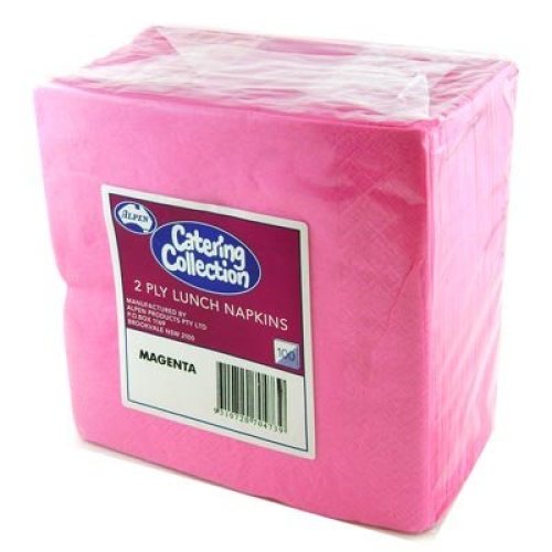 Magenta Lunch Napkin 2ply BULK - Carton: 2,000