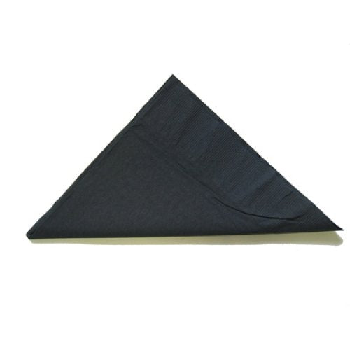 Black Lunch Napkin 2ply BULK - Carton: 2,000
