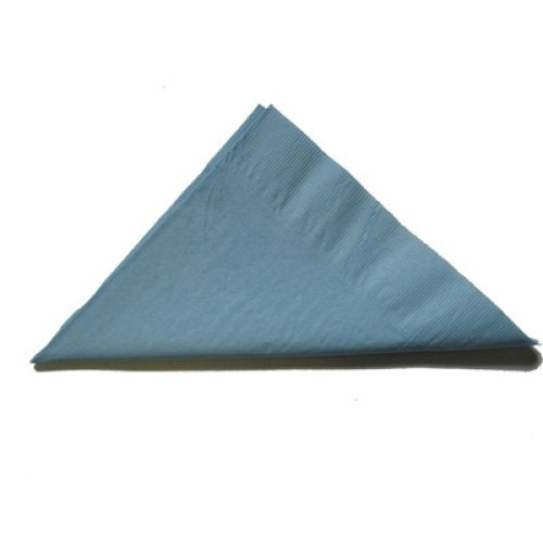 Light Blue Dinner Napkin 2ply BULK - Carton: 1,000