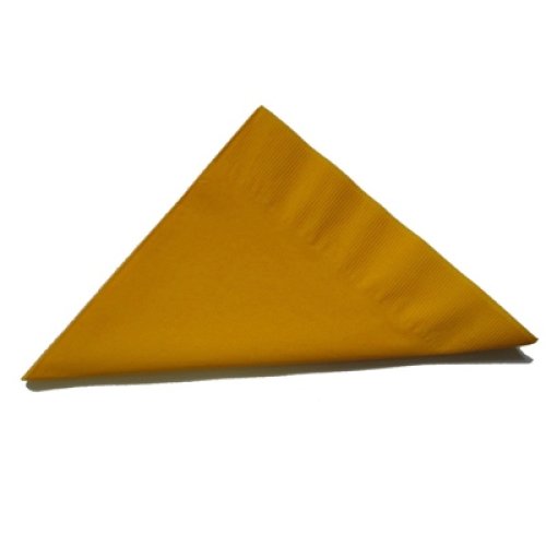 Yellow Dinner Napkin 2ply BULK - Carton: 1,000