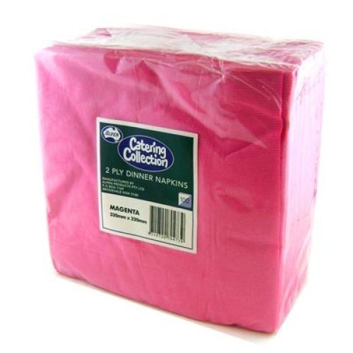 Magenta Dinner Napkin 2ply BULK - Carton: 1,000