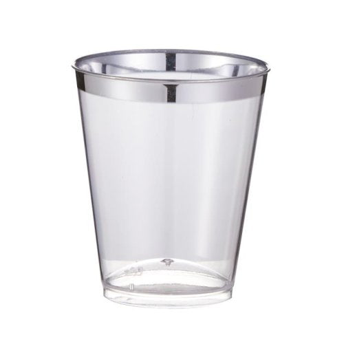 Silver Trim PS Shot Glass - 30ml