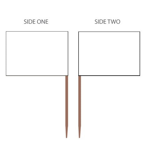 Food Markers - Blank White