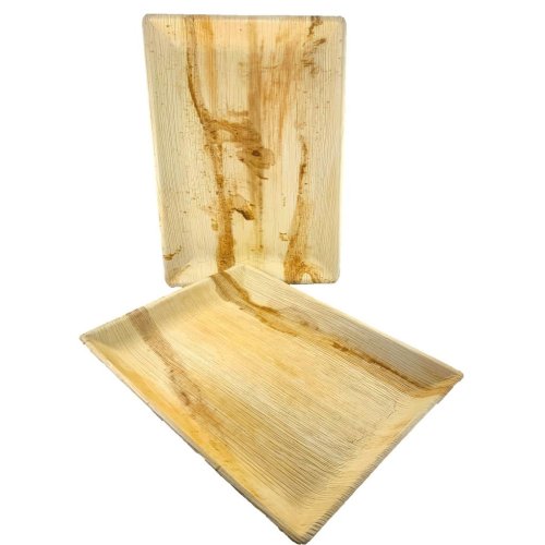 Palm Leaf Platters - Rectangle 14.5" x 10.25"