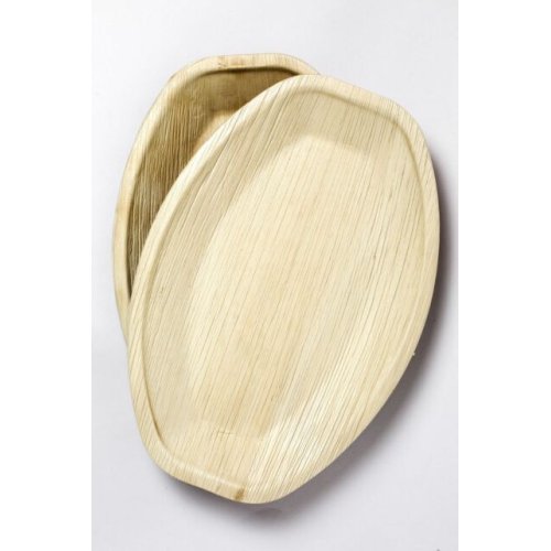 Palm Leaf Platter - Medium Boat 14' x 10"