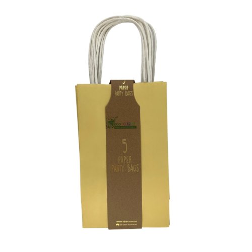 Paper Party Bags - Pastel Lemon