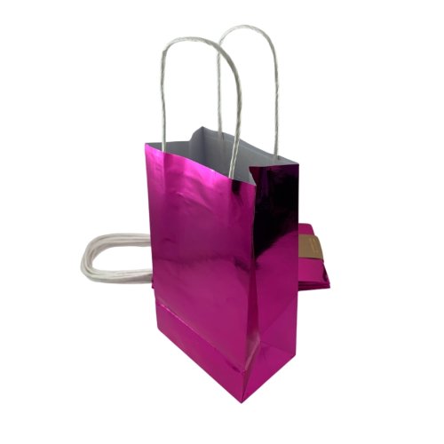 Paper Party Bags - Metallic Pink