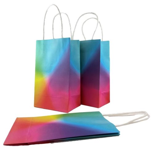 Paper Party Bags - Bright Rainbow