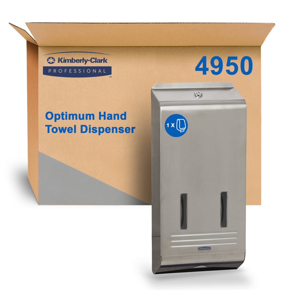 KIMBERLY-CLARK PROFESSIONAL® Optimum Towel Stainless Steel Dispenser