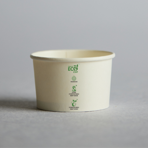Aqueous Eco Ice Cream Cup White - 5oz