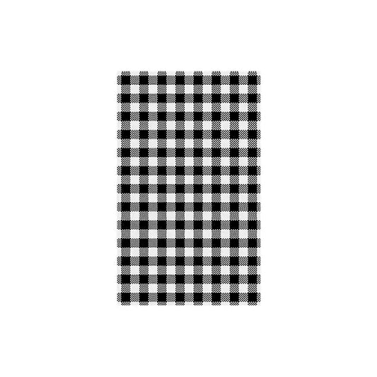 Gingham Greseproof Paper - Black