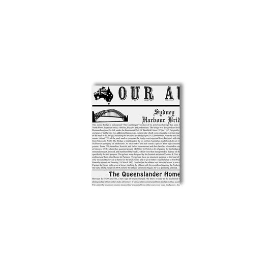 Newsprint Greaseproof Pocket
