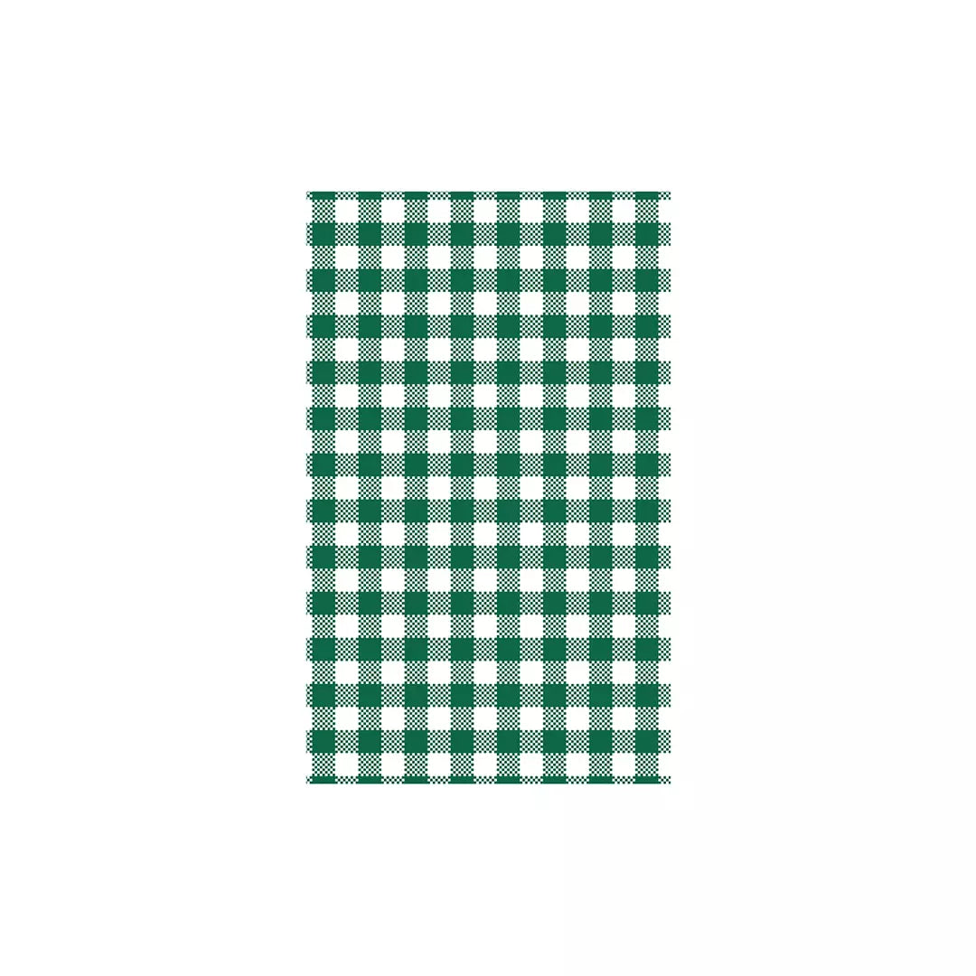 Greaseproof Paper Gingham Green - 190x310mm