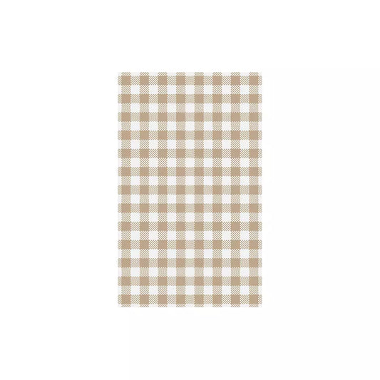 Greaseproof Paper Gingham Tan/Coffee - 190x310mm