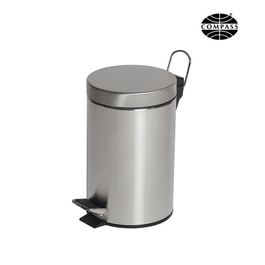 Stainless Steel Pedal Bin Round - 3L