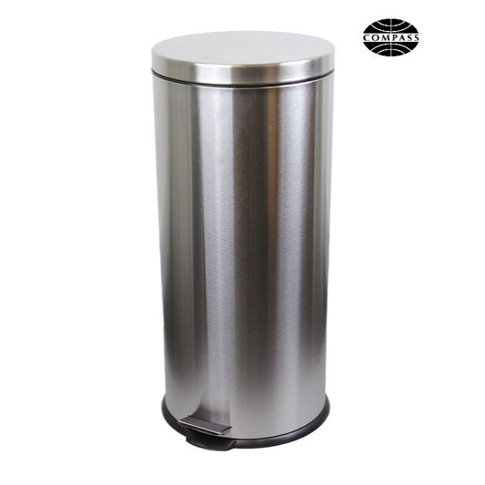 Stainless Steel Pedal Bin Round - 30L