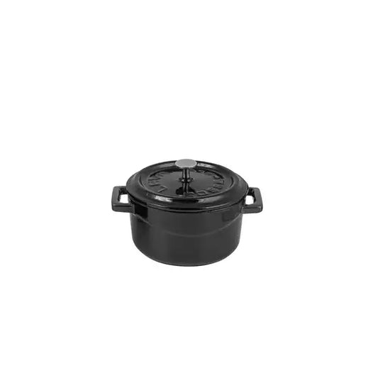 Lava Trendy Cast Iron Mini Casserole Round 350ml - Black