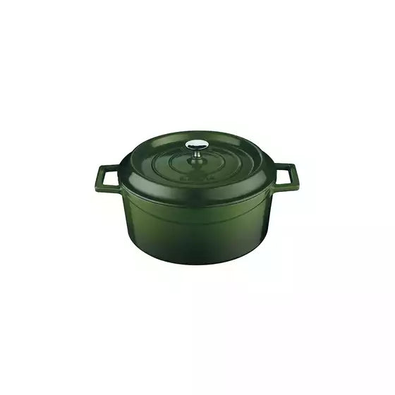 Lava Trendy Cast Iron Casserole 2.6L - Green