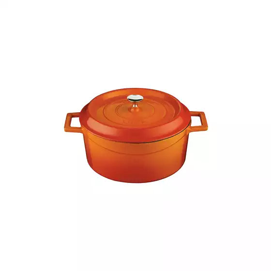 Lava Trendy Cast Iron Casserole 2.6L - Orange