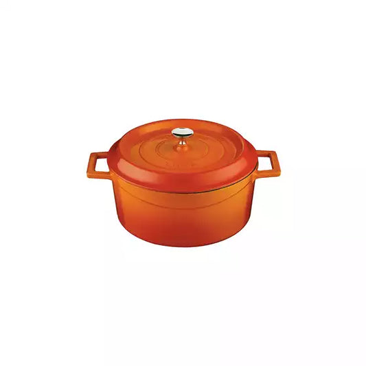 Lava Trendy Cast Iron Casserole 2.6L - Orange