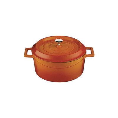 Lava Trendy Cast Iron Casserole 4.5L - Orange