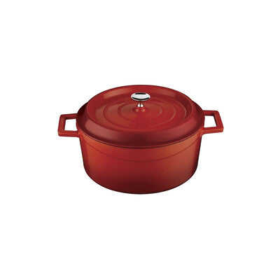 Lava Trendy Cast Iron Casserole 4.5L - Red