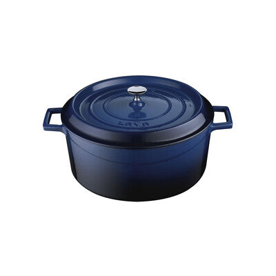 Lava Trendy Cast Iron Casserole 6.7L - Blue