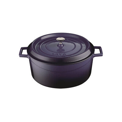 Lava Trendy Cast Iron Casserole 6.7L - Purple