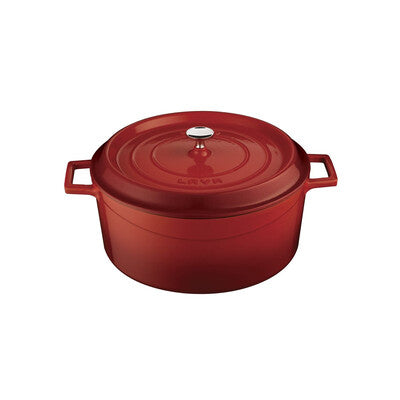 Lava Trendy Cast Iron Casserole 6.7L - Red