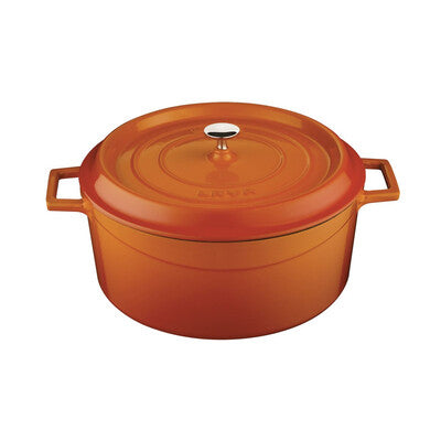 Lava Trendy Cast Iron Casserole 9.8L - Orange