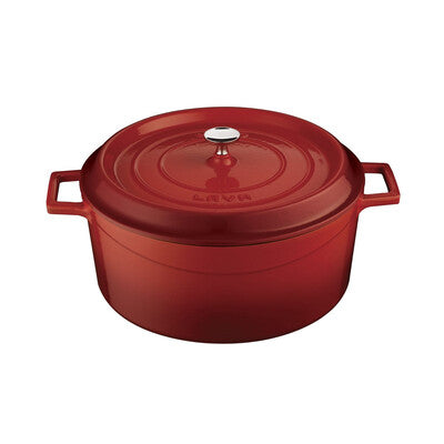 Lava Trendy Cast Iron Casserole 9.8L - Red