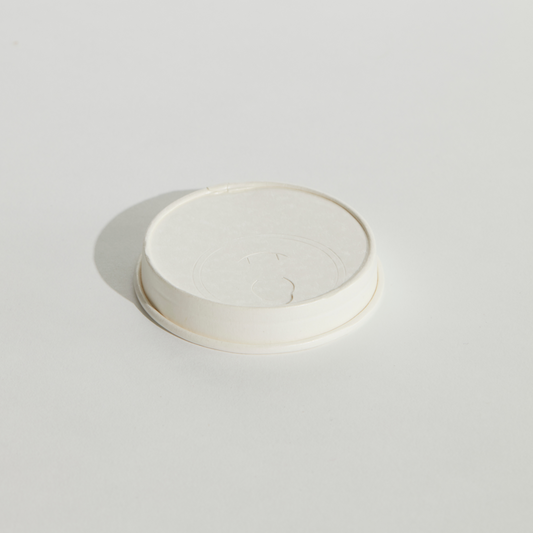 White Paper Tear Back Hot Cup Lid - 80mm