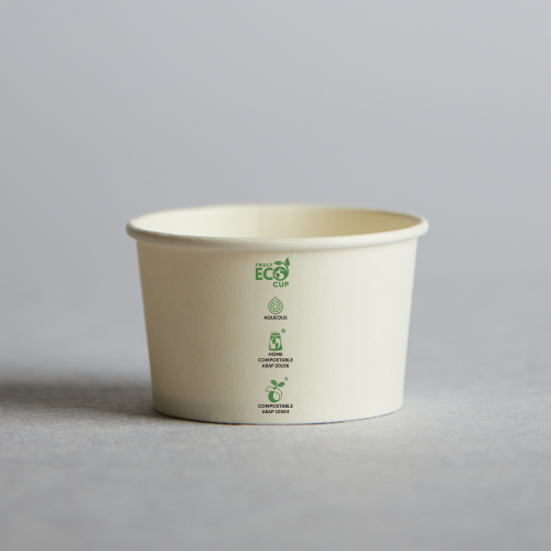 Aqueous Eco Ice Cream Cup White - 8oz