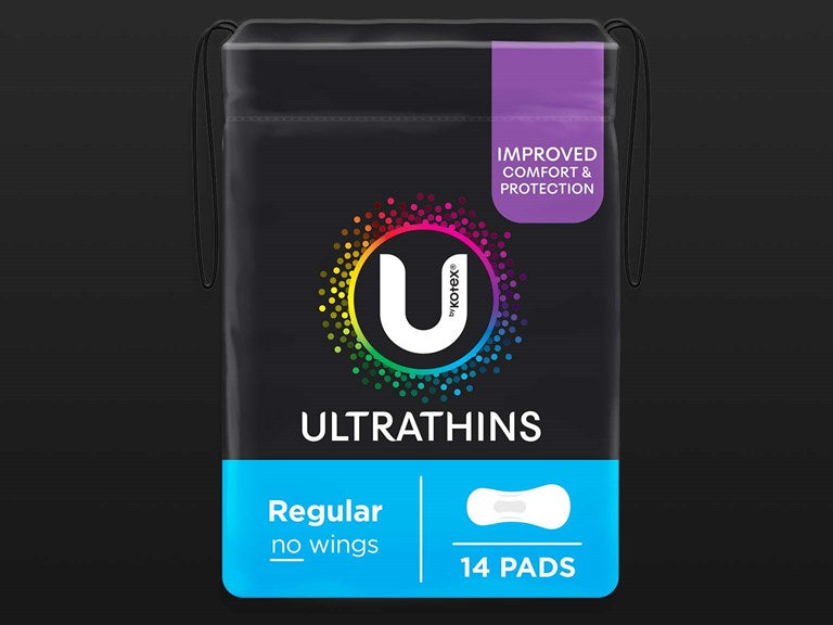 U by Kotex® Ultrathin Regular Pads - Carton 6 x 14 Pack