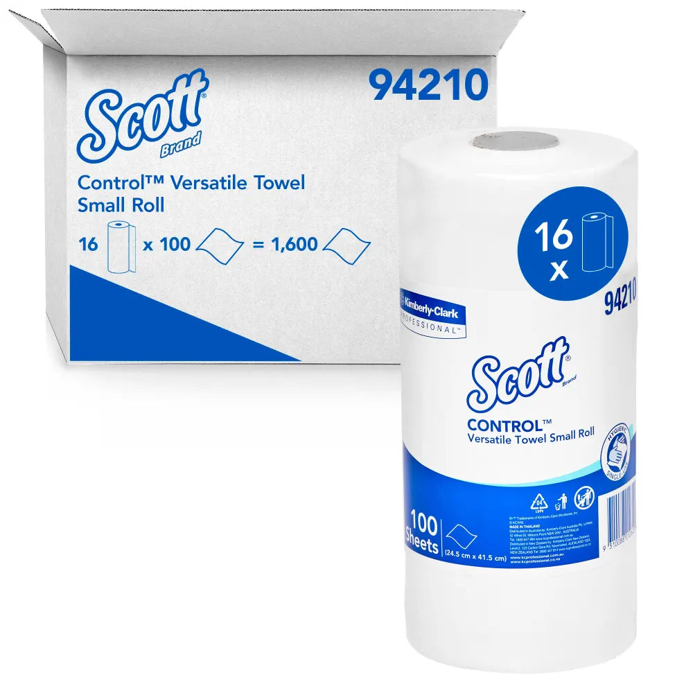 SCOTT® Control Versatile Towel Small Roll - Carton: 16 Rolls