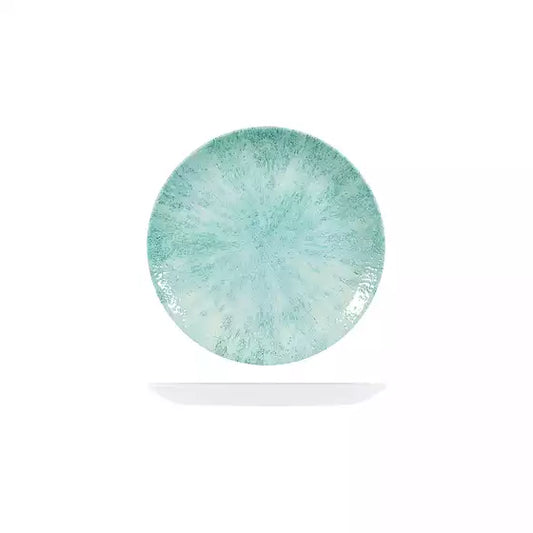 Churchill Round Coupe Plate Aquamarine - 217mm Carton: 12
