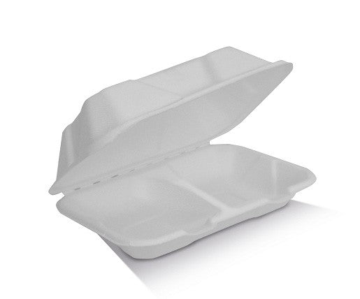 Sugarcane Clamshell 2 Compartment