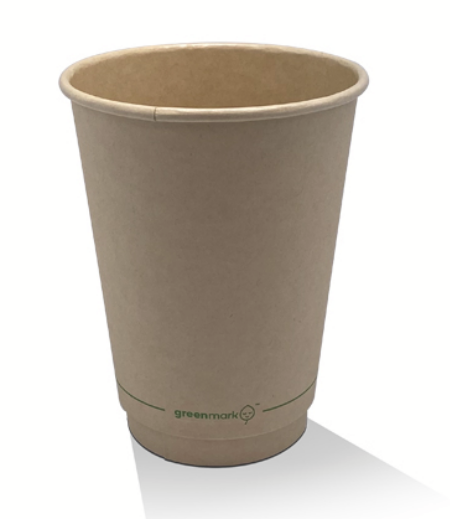 Bamboo Aqueous Coated Double Wall Hot Cup - 12oz