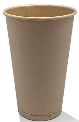 Bamboo Aqueous Coated  Single Wall Hot Cup - 16oz