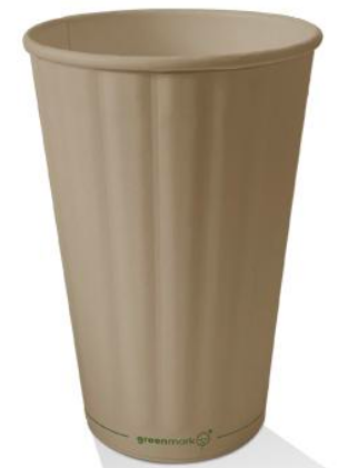 Bamboo Aqueous Coated  Embossed Double Wall Cup - 16oz