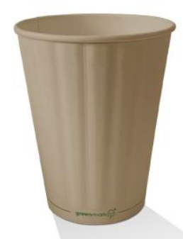 Bamboo Aqueous Coated  Embossed Double Wall Cup - 8oz