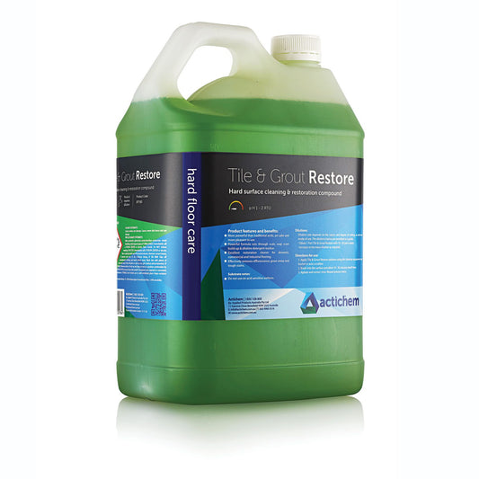 Tile & Grout Restore - Acidic cleaner for removing embedded soils, limescale & grout smear: 5L