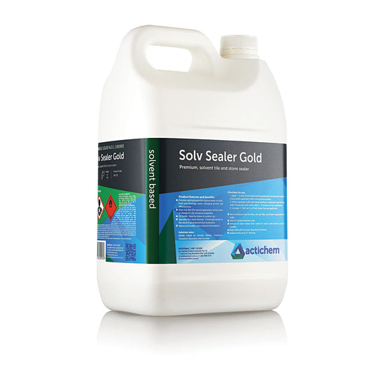 Solv Sealer Gold  Ultimate solvent-based penetrating stone and concrete sealer  - 5L