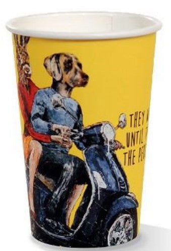 Art Print PLA Coated Single Wall Hot Cup - 10oz