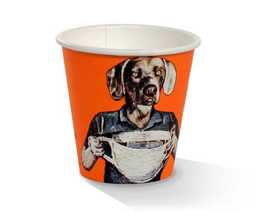 Art Print PLA Coated Single Wall Hot Cup  - 6oz