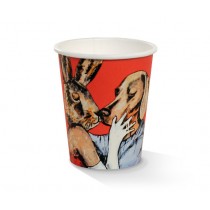 Art Print PLA Coated Single Wall Hot Cup  - 8oz