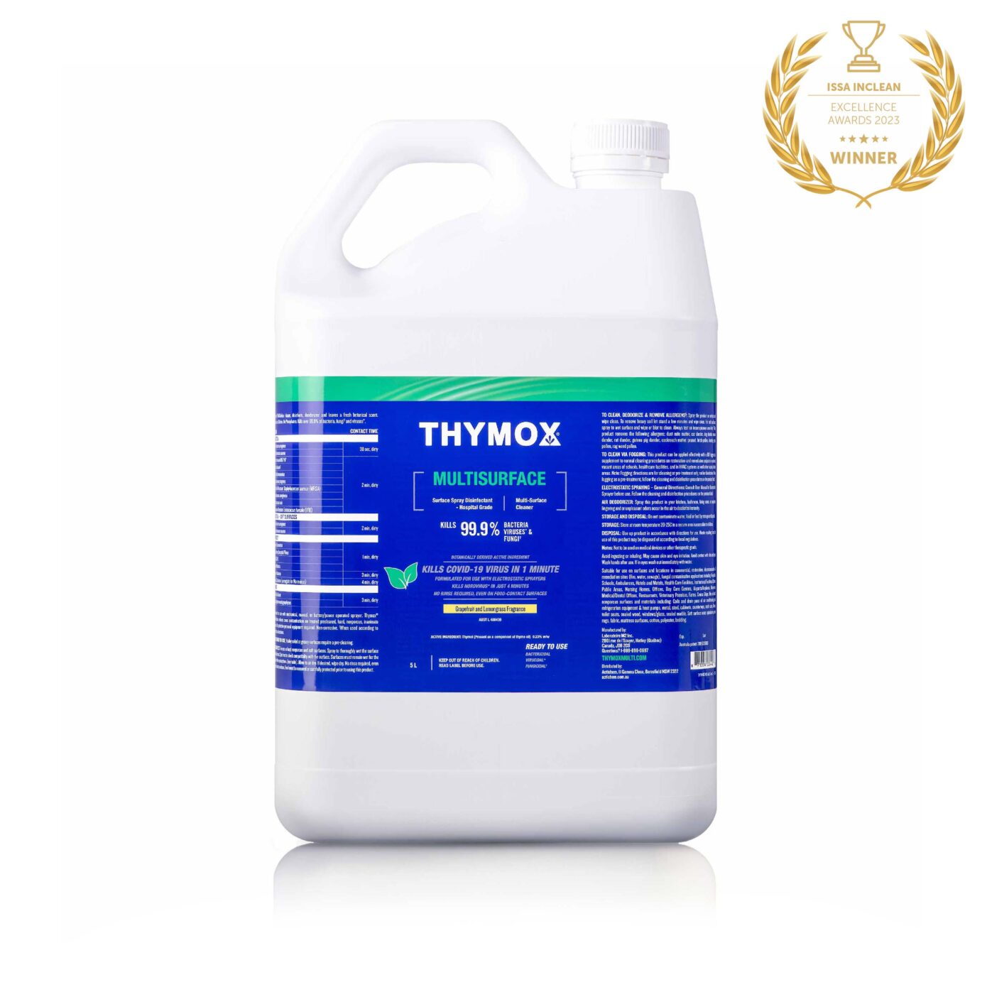 Thymox Hospital Multisurface Disinfectant - TGA Approved – BPM Trading ...