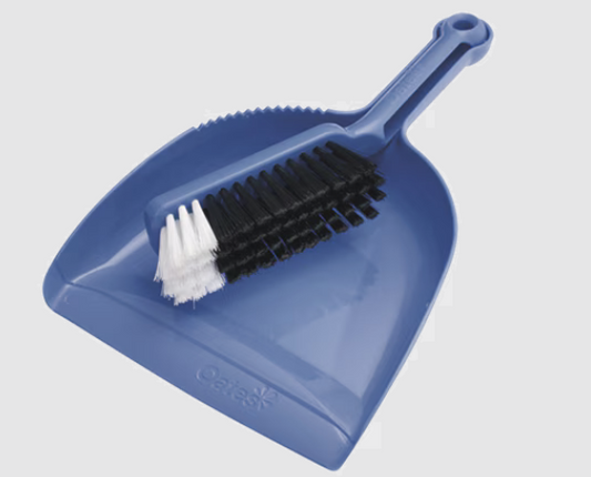 Oates Dustpan & Bannister Set - Blue