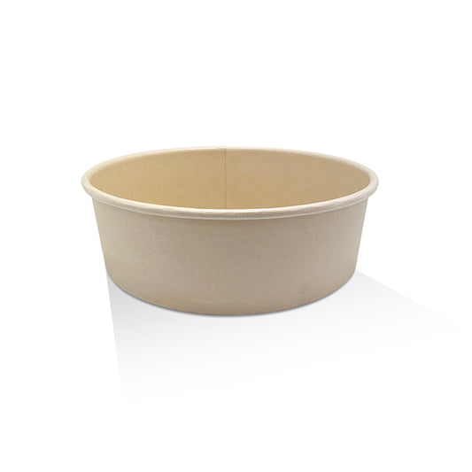 PE Coated Bamboo Paper Salad Bowl - 42oz